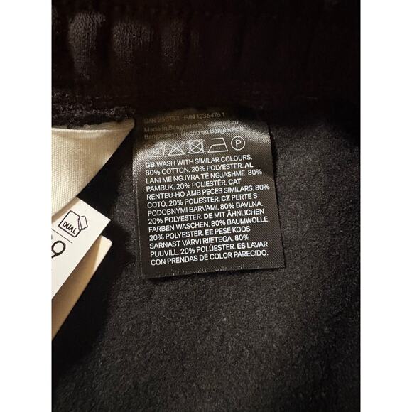 NWT H&M Youth Boys Black Cargo Sweatpants Size 20 Elastic Waist Pockets Joggers - Picture 5 of 5